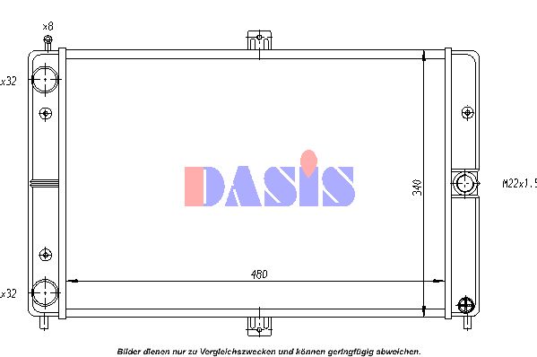 AKS DASIS Radiators, Motora dzesēšanas sistēma 490180N